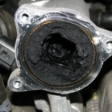 Carburetor clogged with carbon deposits